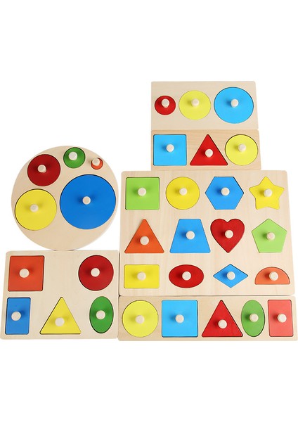 Montessori Geometrik Panel Erken Öğretim Yapboz (Yurt Dışından) fırsatları