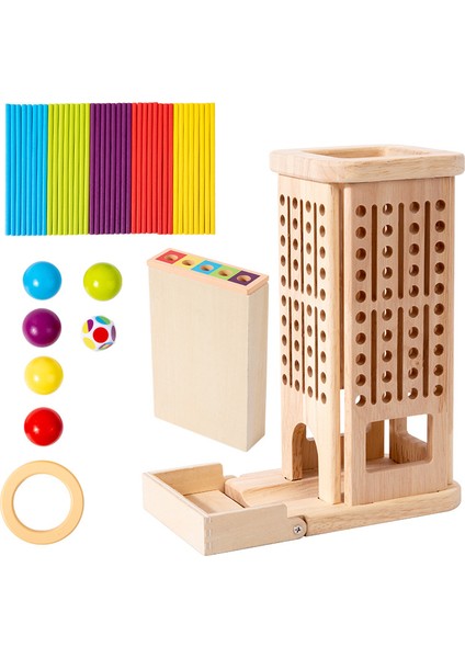 Ahşap Çubuklu Ebeveyn-Çocuk Erken Eğitim Zeka Oyuncağı (Yurt Dışından)