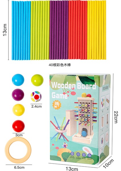 Ahşap Çubuklu Ebeveyn-Çocuk Erken Eğitim Zeka Oyuncağı (Yurt Dışından) indirimleri