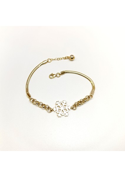 Kar Tanesi Bileklik Künye 14 Ayar Altın Hd Videolu fırsatları