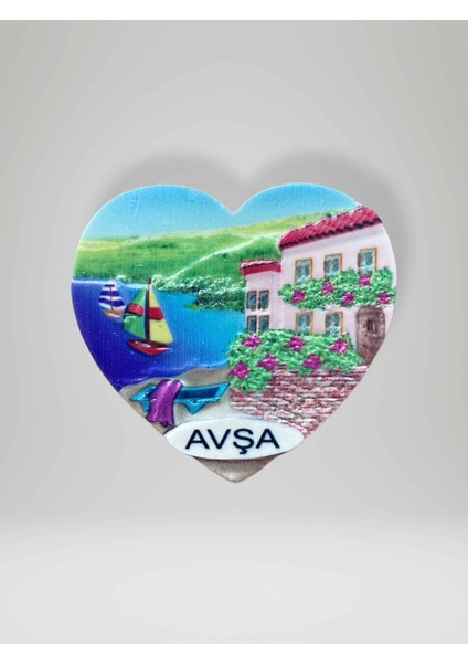 Avşa Temalı Polyester Magnet Buzdolabı Süsü