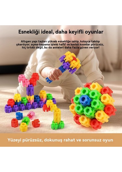 Akıl Geliştirici Altıgen Yapı Taşı Erken Eğitim Oyuncağı (Yurt Dışından) fırsatları