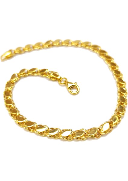 Pullu Arpa Zincir Bileklik Künye 14 Ayar Altın Hd Videolu