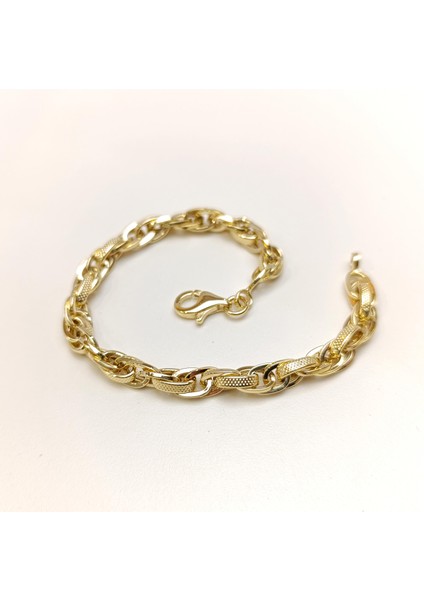 7mm Palamut Haloy Bileklik Künye 14 Ayar Altın HD VİDEOLU modelleri