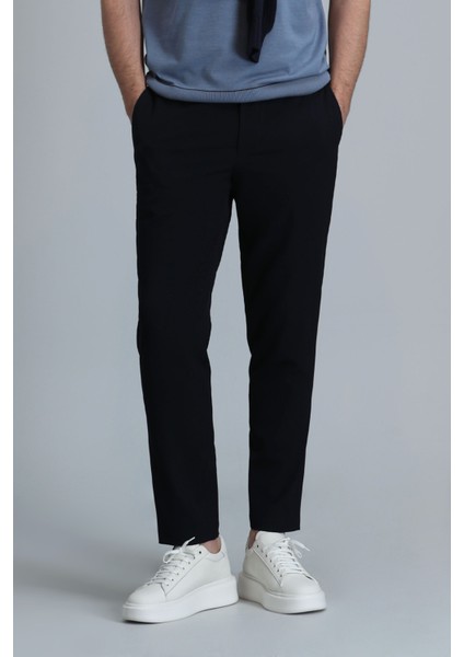 Glen Smart Erkek Chino Pantolon Slim Fit Siyah