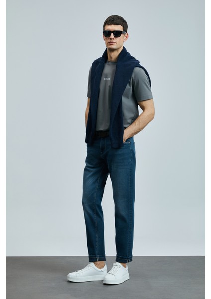 Eduard Smart Jean Erkek Pantolon Slim Fit Mavi