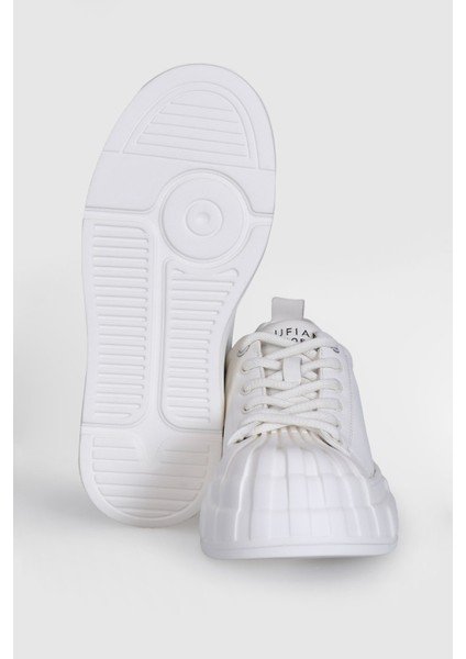 121230004 Jesıca Beyaz Kadın Hakiki Deri Spor Ayakkabı