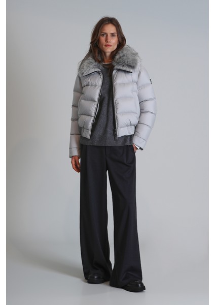 Daısy Kaz Tüyü Kadın Mont Siyah