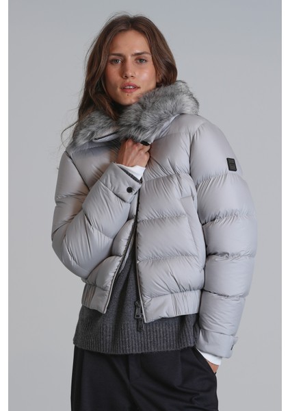 Daısy Kaz Tüyü Kadın Mont Siyah