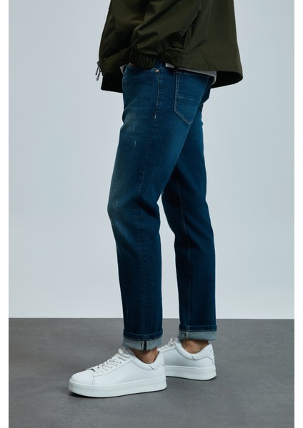 Carlo Smart Jean Erkek Pantolon Slim Fit Mavi