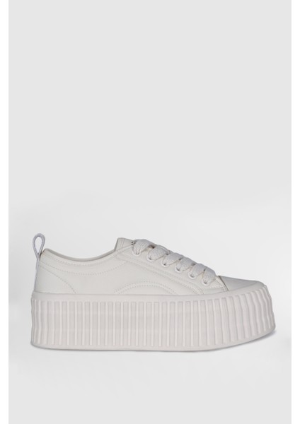 Diana Beyaz Kadın Deri Sneaker Ayakkabı 121230013
