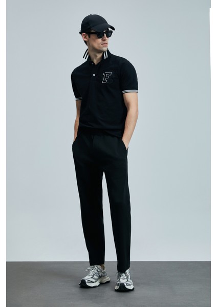 Everes Smart Erkek Polo Tişört Siyah