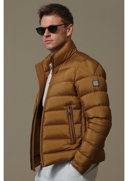 Clow Kaz Tüyü Erkek Mont Taş