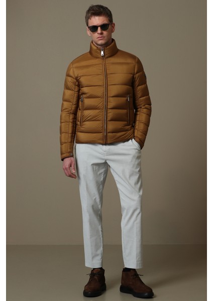 Clow Kaz Tüyü Erkek Mont Taş