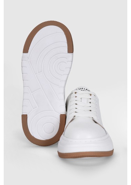 Adel Beyaz Hakiki Deri Kadın Sneaker Ayakkabı 121230017