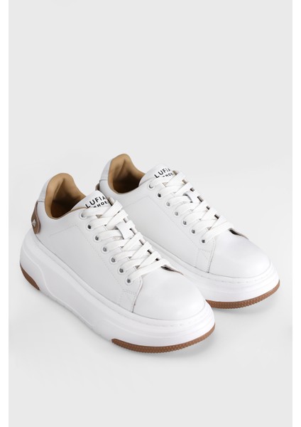 Adel Beyaz Hakiki Deri Kadın Sneaker Ayakkabı 121230017