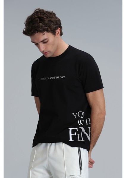 Potter Modern Grafik T- Shirt Siyah