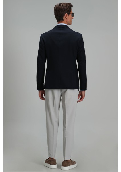 Marit Spor Erkek Blazer Ceket Slim Fit Lacivert