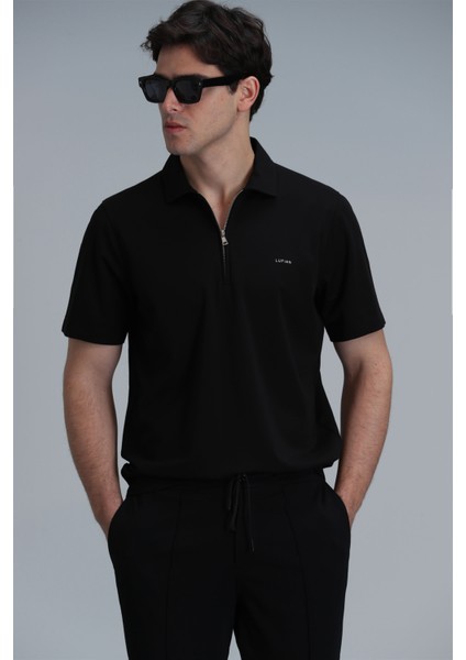 Robert Smart Erkek Polo Tişört Siyah