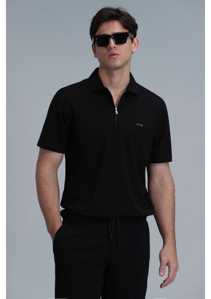 Robert Smart Erkek Polo Tişört Siyah