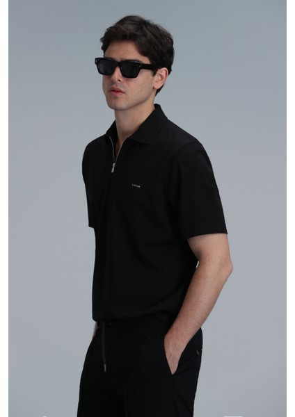 Robert Smart Erkek Polo Tişört Siyah