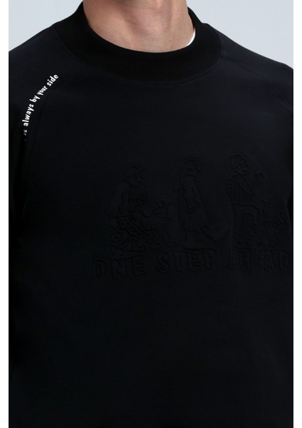 Bert Erkek Sweatshirt Siyah