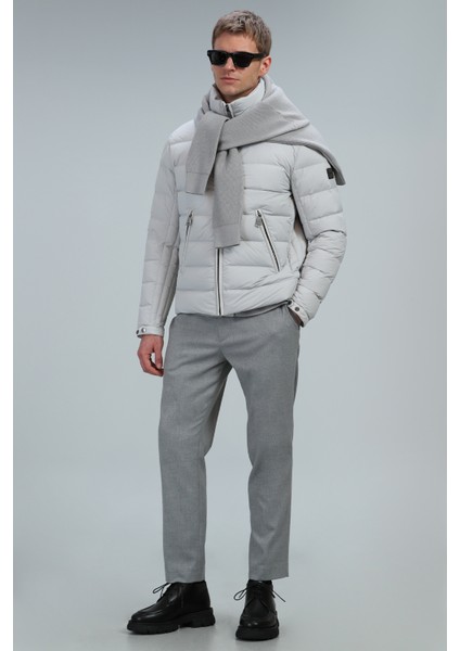 Clow Kaz Tüyü Erkek Mont Taş