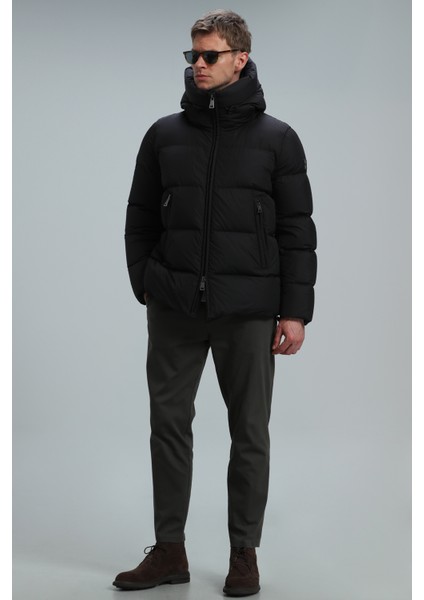 Oversize Minimalist Erkek Kışlık Mont - Regular Fit