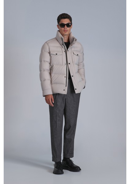 Minimalist Oversize Erkek Kışlık Mont - Günlük Kullanım