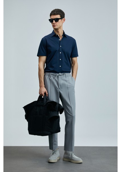 Sımon Smart Erkek Chino Pantolon Slim Fit Siyah