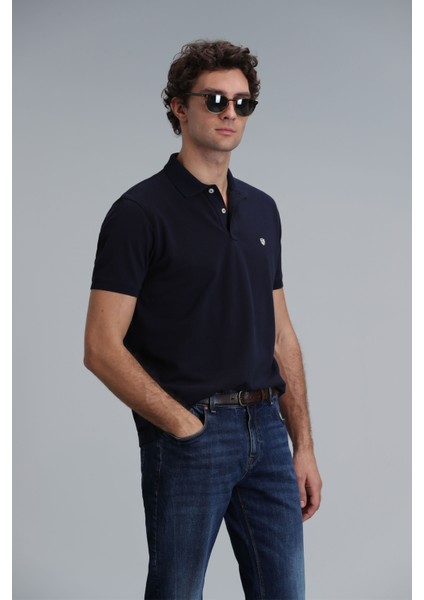 Laon Smart Erkek Polo Tişört Slim Fit Siyah