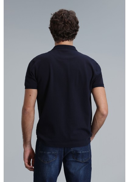 Laon Smart Erkek Polo Tişört Slim Fit Siyah