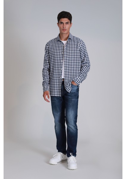 Cedrıc Smart Jean Erkek Pantolon Slim Fit Mavi