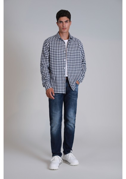 Cedrıc Smart Jean Erkek Pantolon Slim Fit Mavi