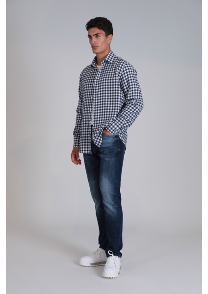 Cedrıc Smart Jean Erkek Pantolon Slim Fit Mavi