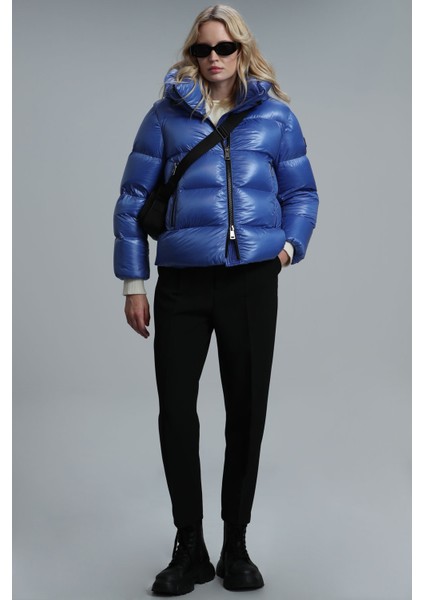 Sun Kaz Tüyü Kadın Mont Siyah