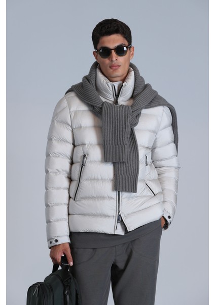 Clow Kaz Tüyü Erkek Mont Siyah