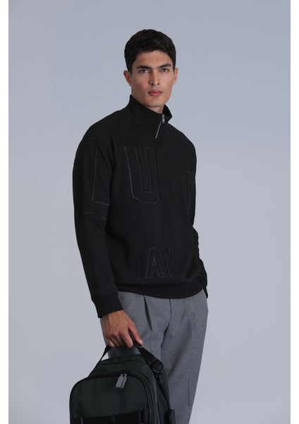 Focus Erkek Sweatshirt Siyah