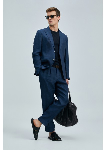 Jaques Spor Erkek Blazer Ceket Slim Fit Lacivert