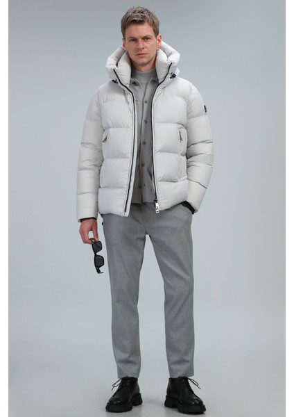 Oversize Minimalist Erkek Kışlık Mont - Regular Fit
