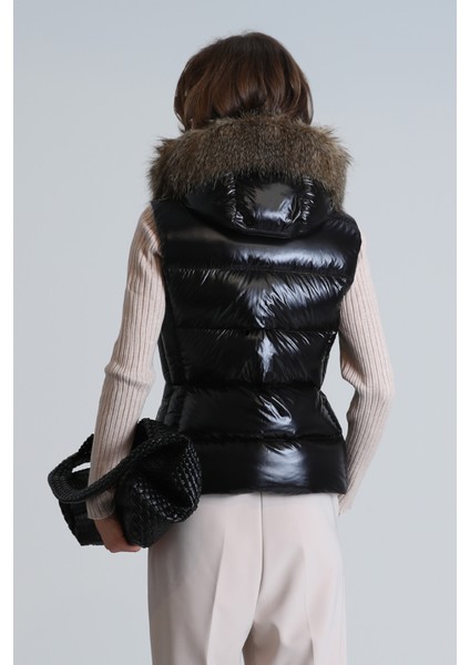 Luna Kadın Tekno Yelek Siyah