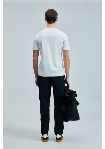 Fusıon Modern Grafik T- Shirt Siyah