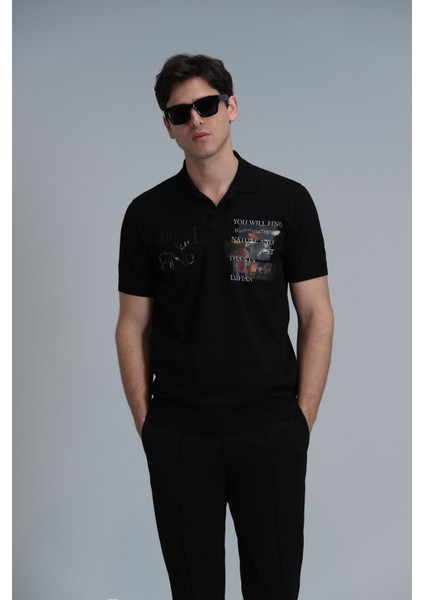 Mandy Smart Erkek Polo Tişört Siyah