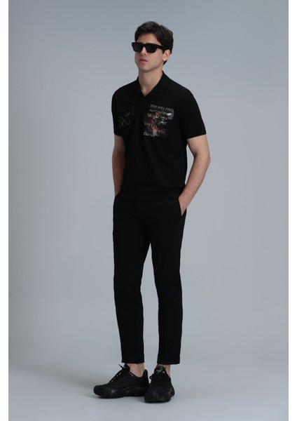 Mandy Smart Erkek Polo Tişört Siyah