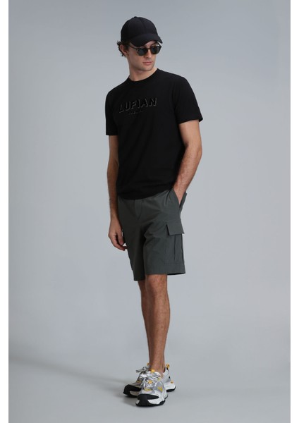 Gold Modern Grafik T- Shirt Siyah