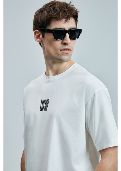 Helıx Modern Grafik T- Shirt Siyah