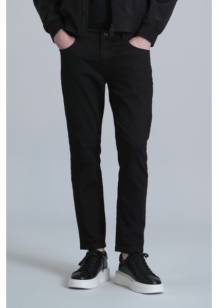 Anton Smart Jean Erkek Pantolon Slim Fit Siyah