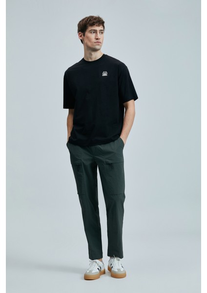 Nımbus Modern Grafik T- Shirt Siyah