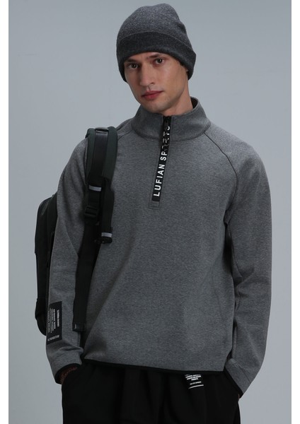 Davın Erkek Sweatshirt Kırık Beyaz