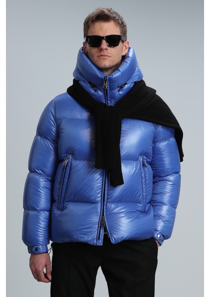 Dougles Kaz Tüyü Erkek Mont Siyah